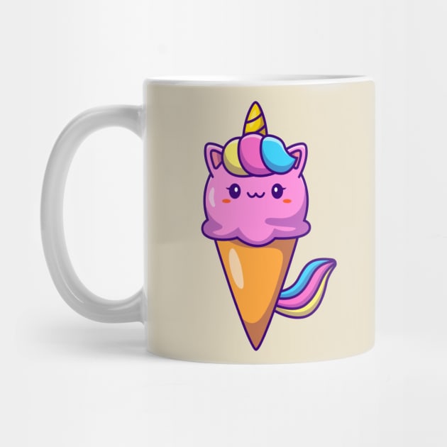 Cute Unicorn Ice Cream by Catalyst Labs